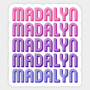 Madalyn - Retro Minimal Line Pattern Sticker